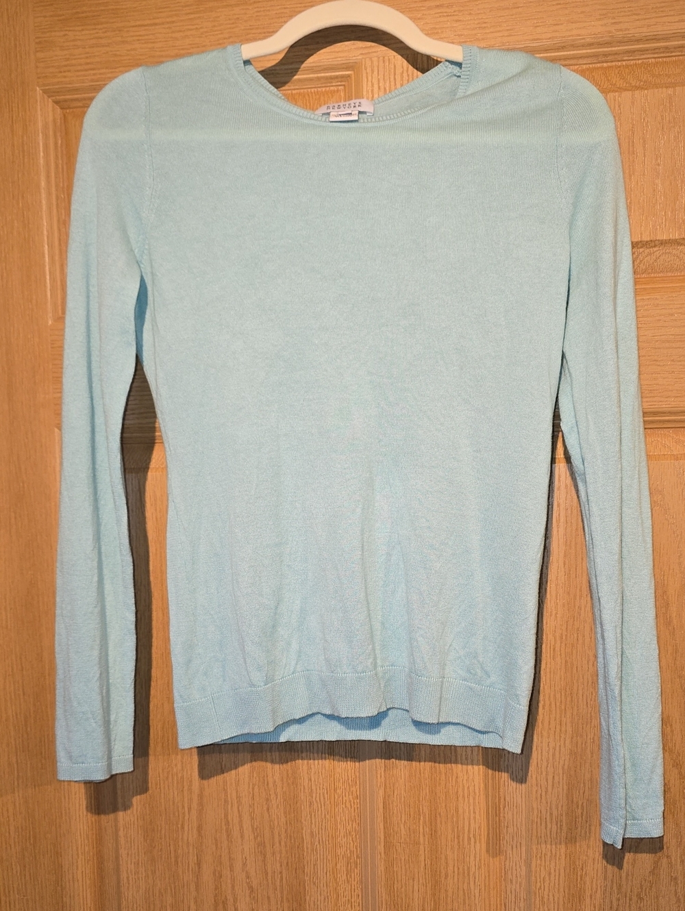 Barneys New York Green Crew Neck Sweater